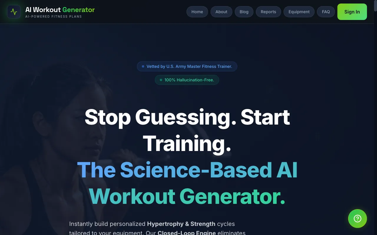 Ai Workout Generator — preview screenshot