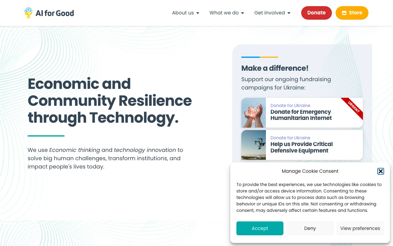 AI for Good Foundation — preview screenshot