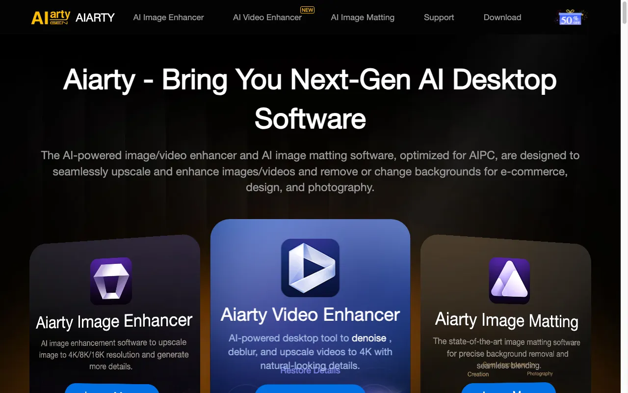 Aiarty Image Enhancer — preview screenshot
