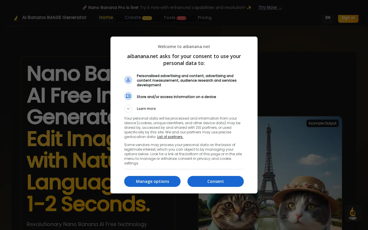 AIBanana.net — preview screenshot
