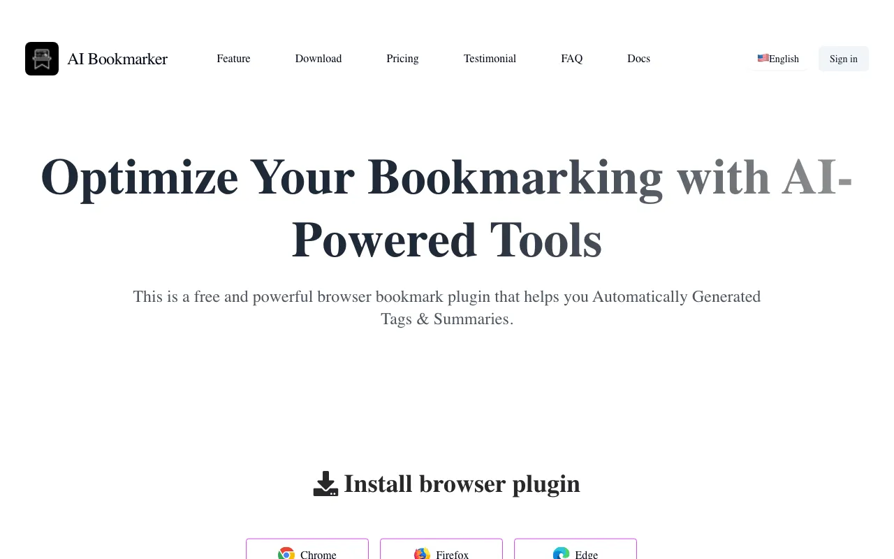 aibookmarker — preview screenshot