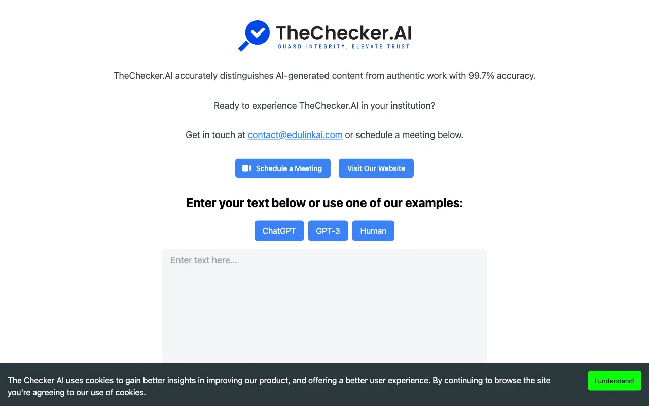 The Checker AI — preview screenshot