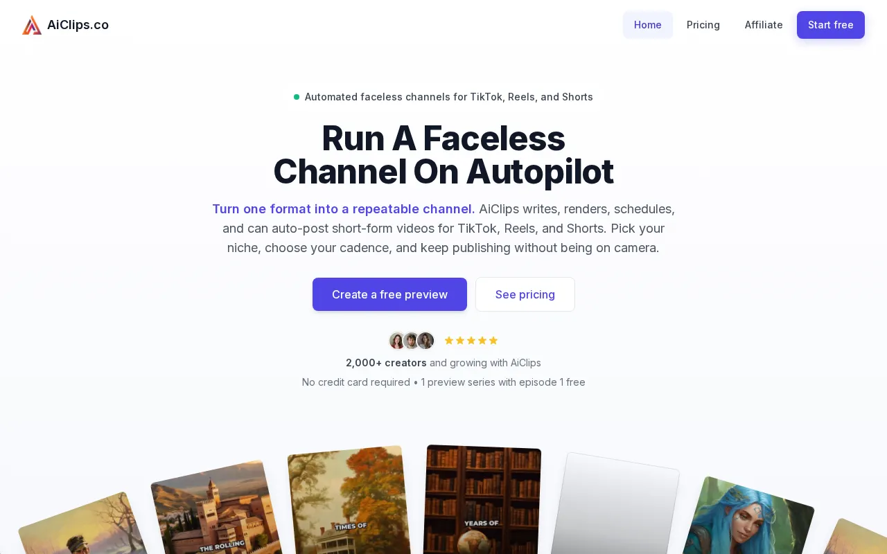 AiClips.co — preview screenshot