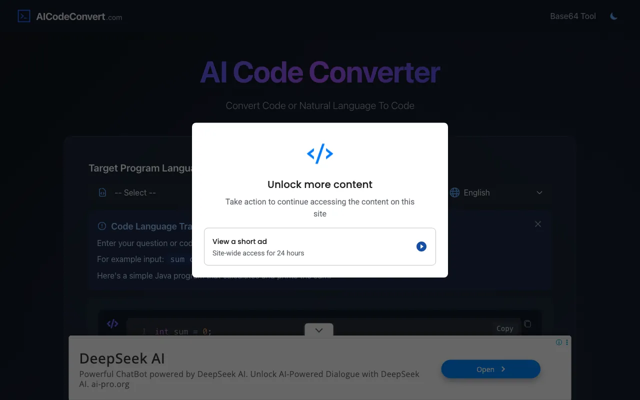 AICodeConvert — preview screenshot