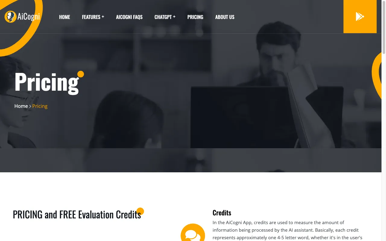 AiCogni — pricing page
