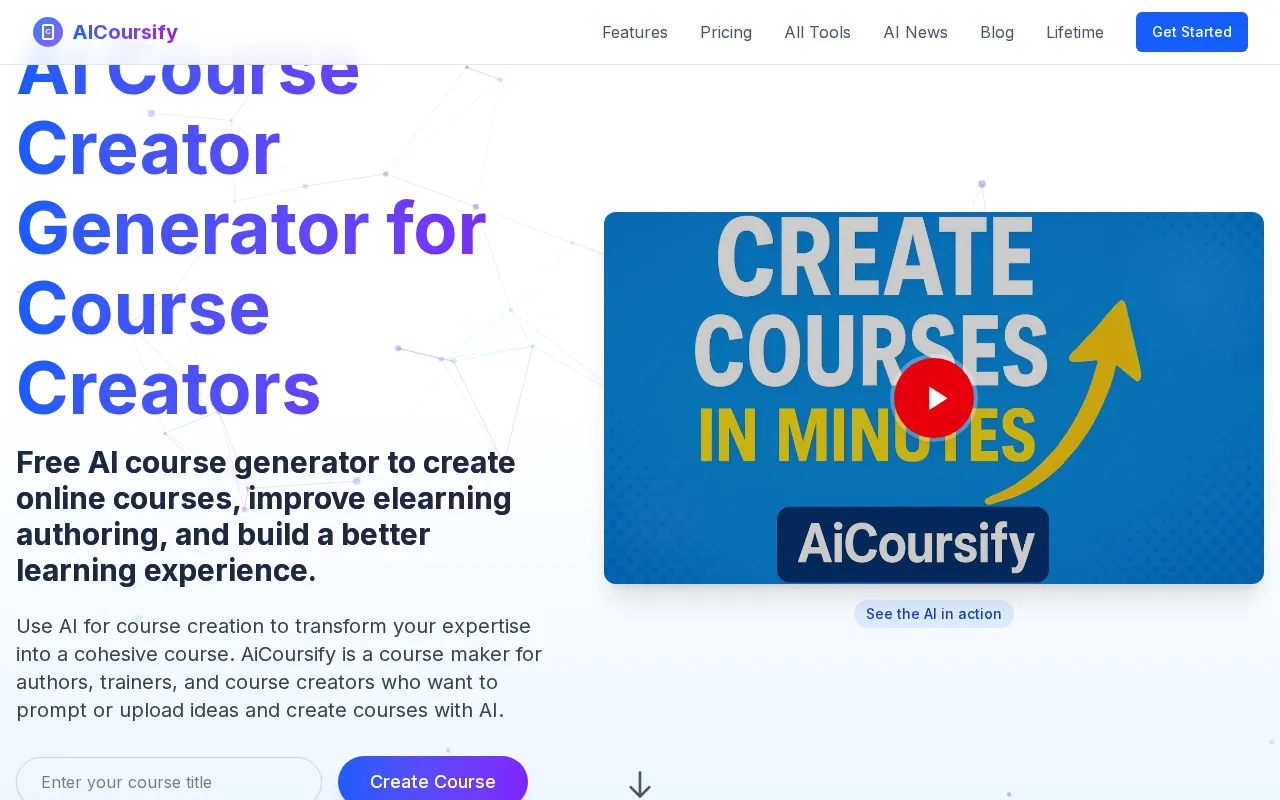 AiCoursify — preview screenshot