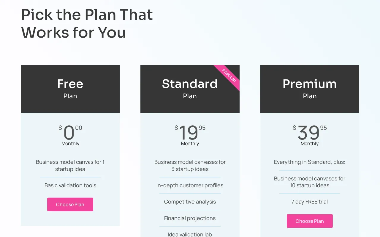 AIdea Catalyst — pricing page