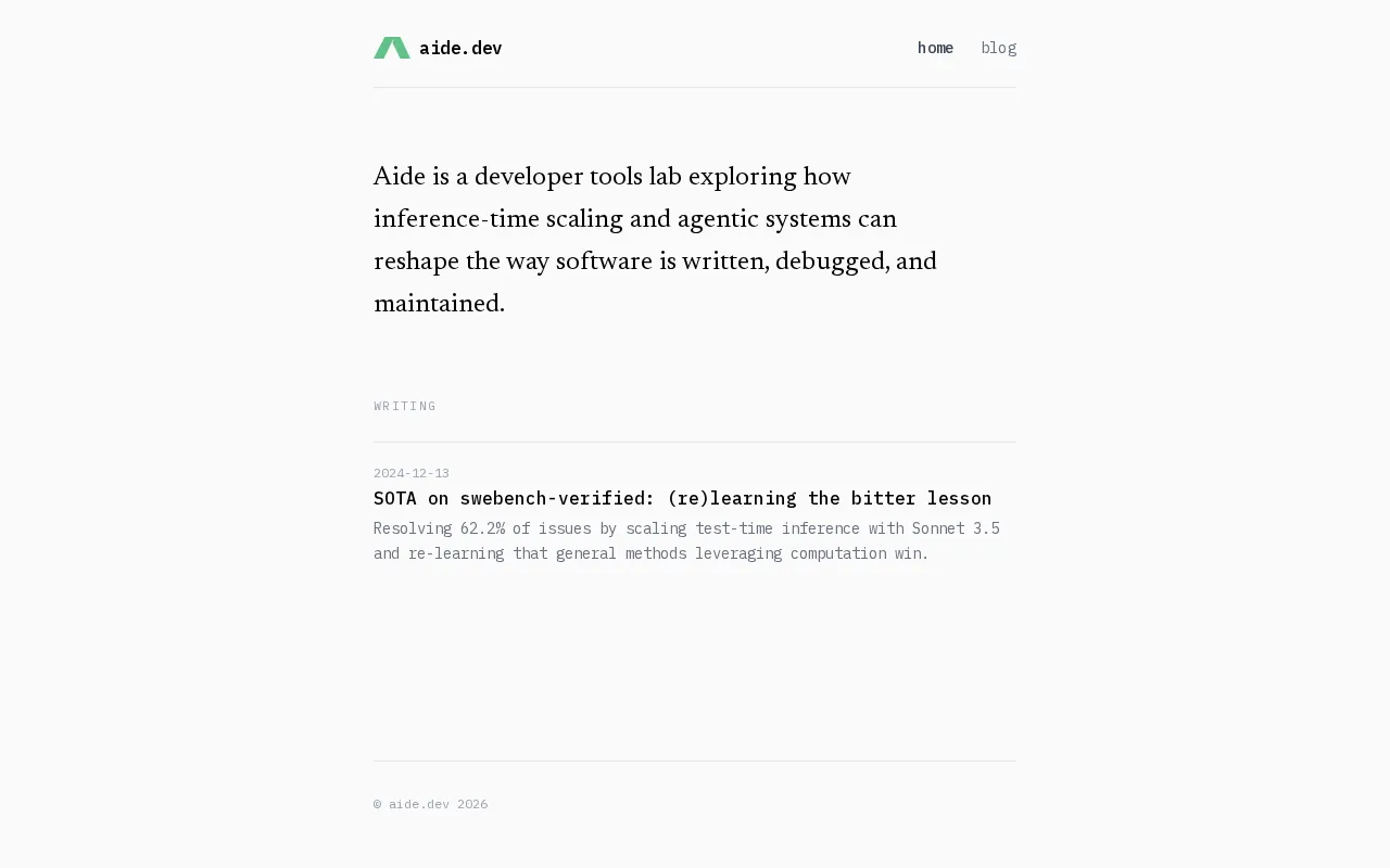 aide.dev — preview screenshot