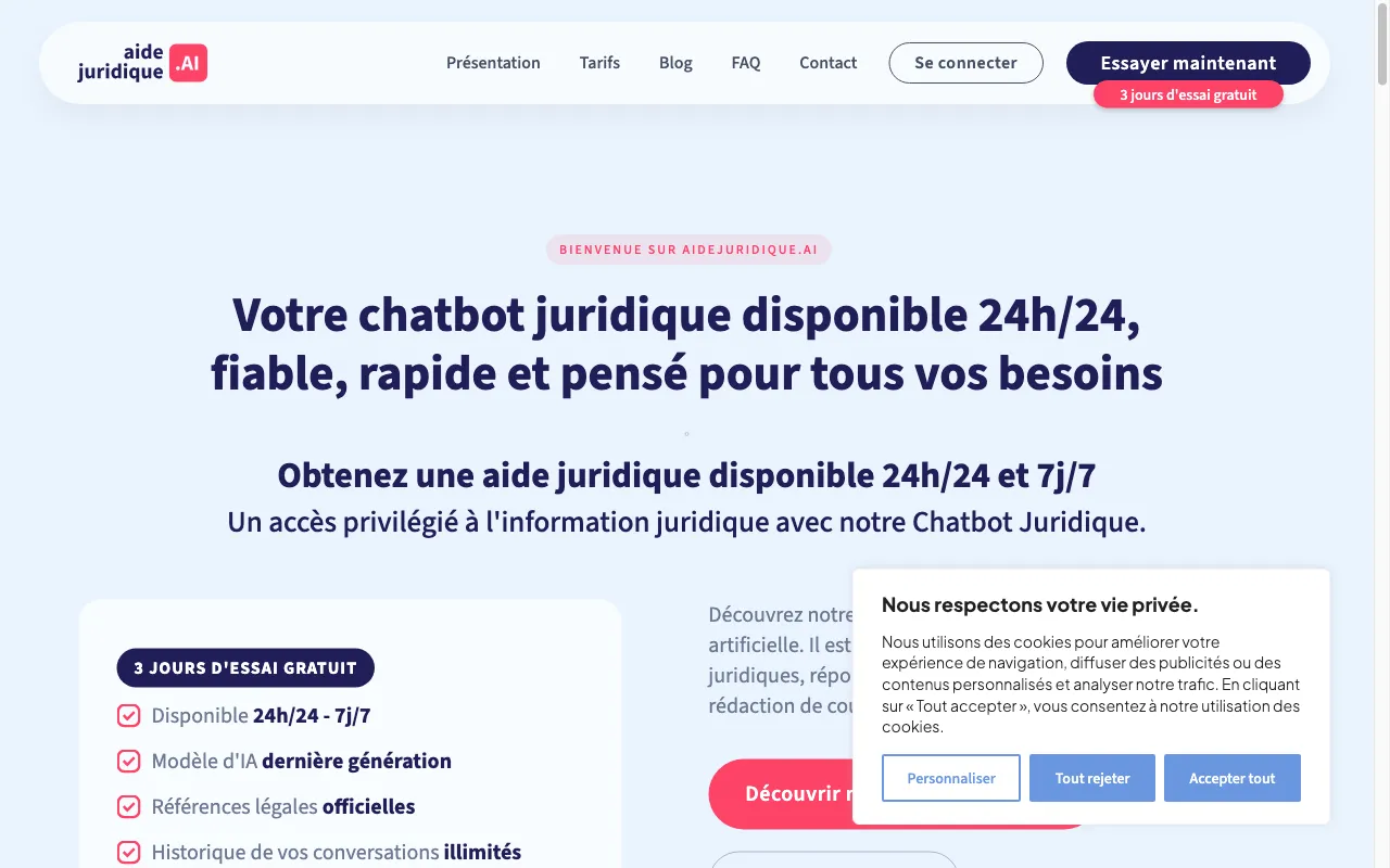 Aidejuridique.ai — preview screenshot