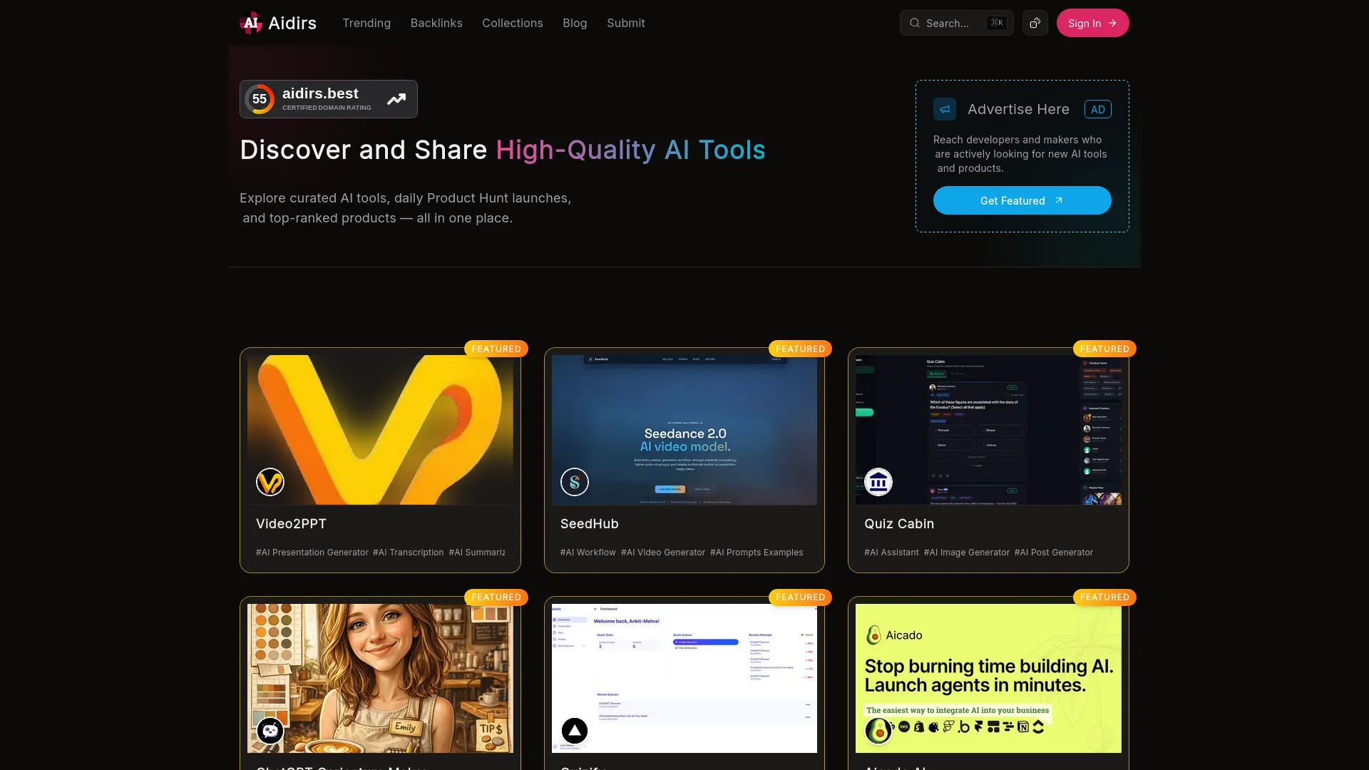 Aidirs — preview screenshot