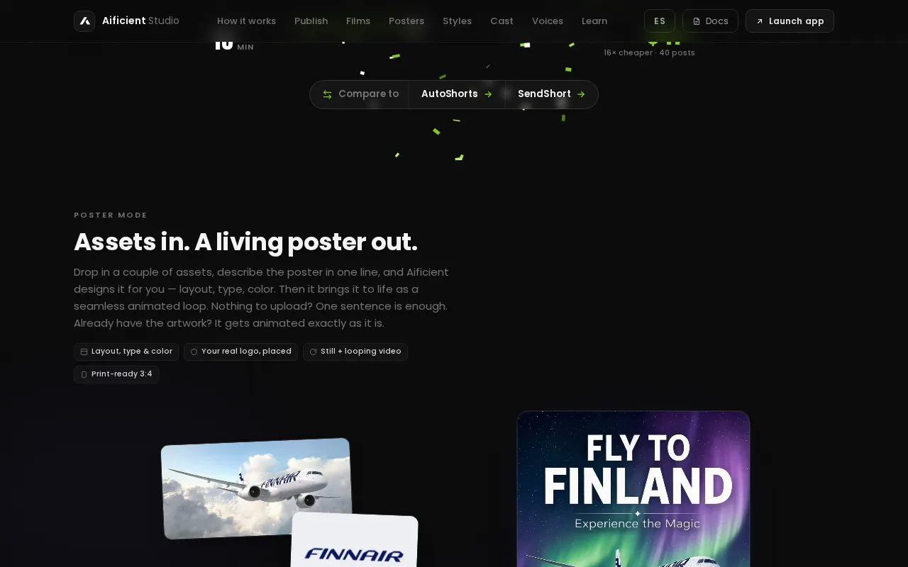 Aificient Studio — pricing page