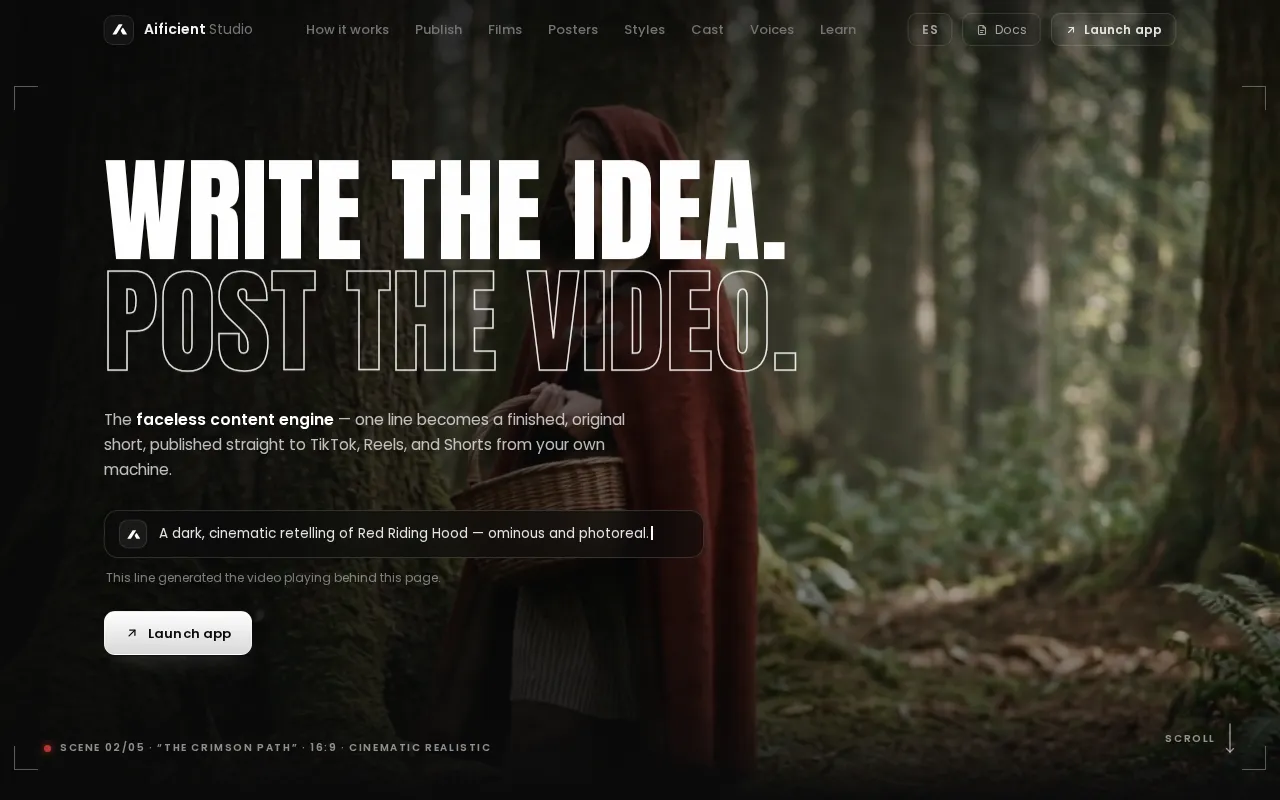 Aificient Studio — preview screenshot