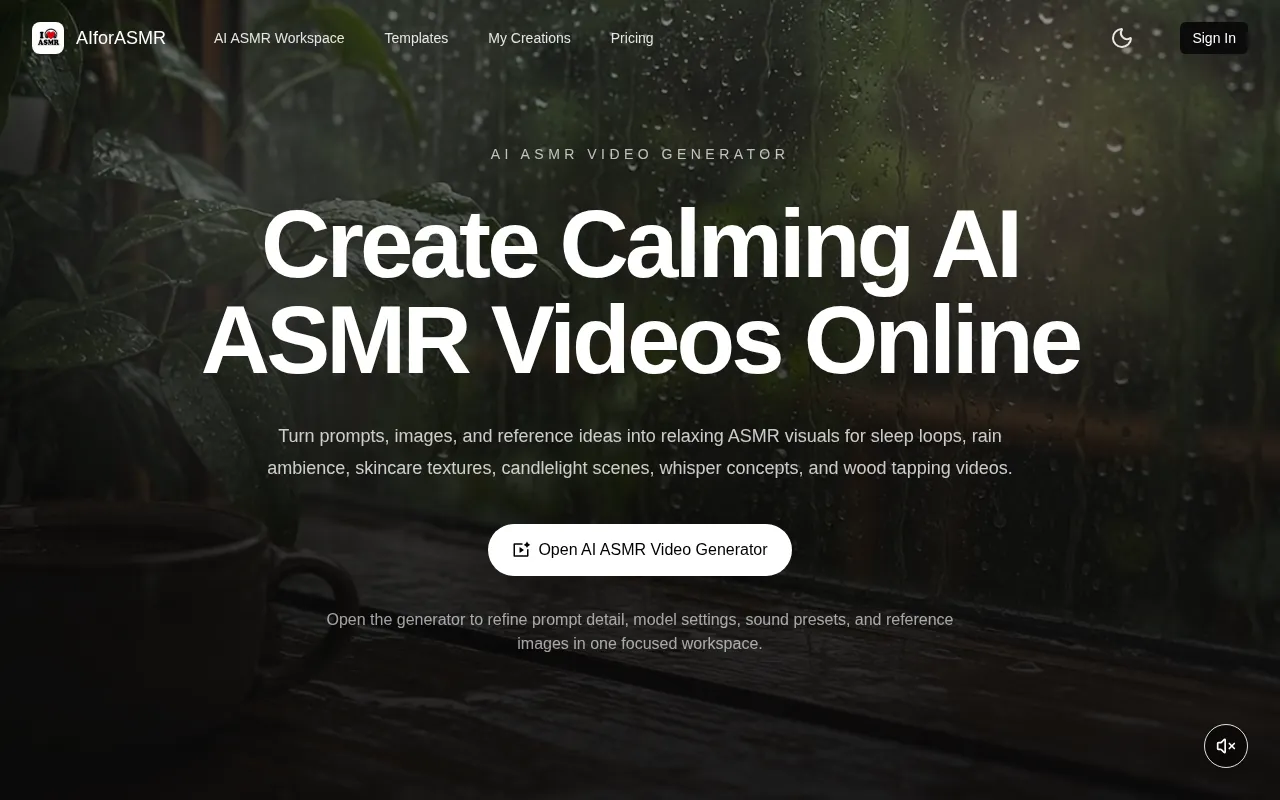 aiforasmr — preview screenshot