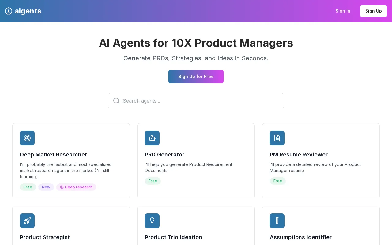 aigents.pm — preview screenshot