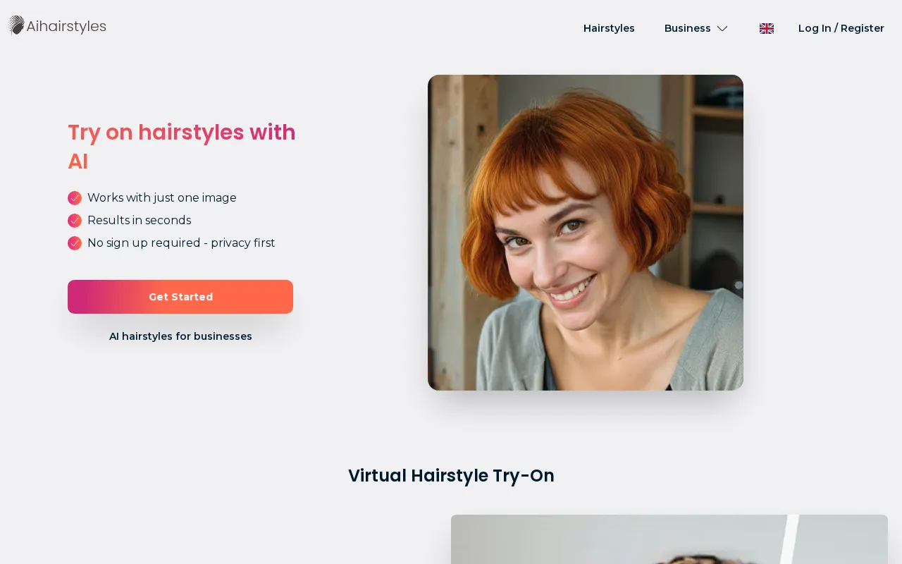 Aihairstyles — preview screenshot