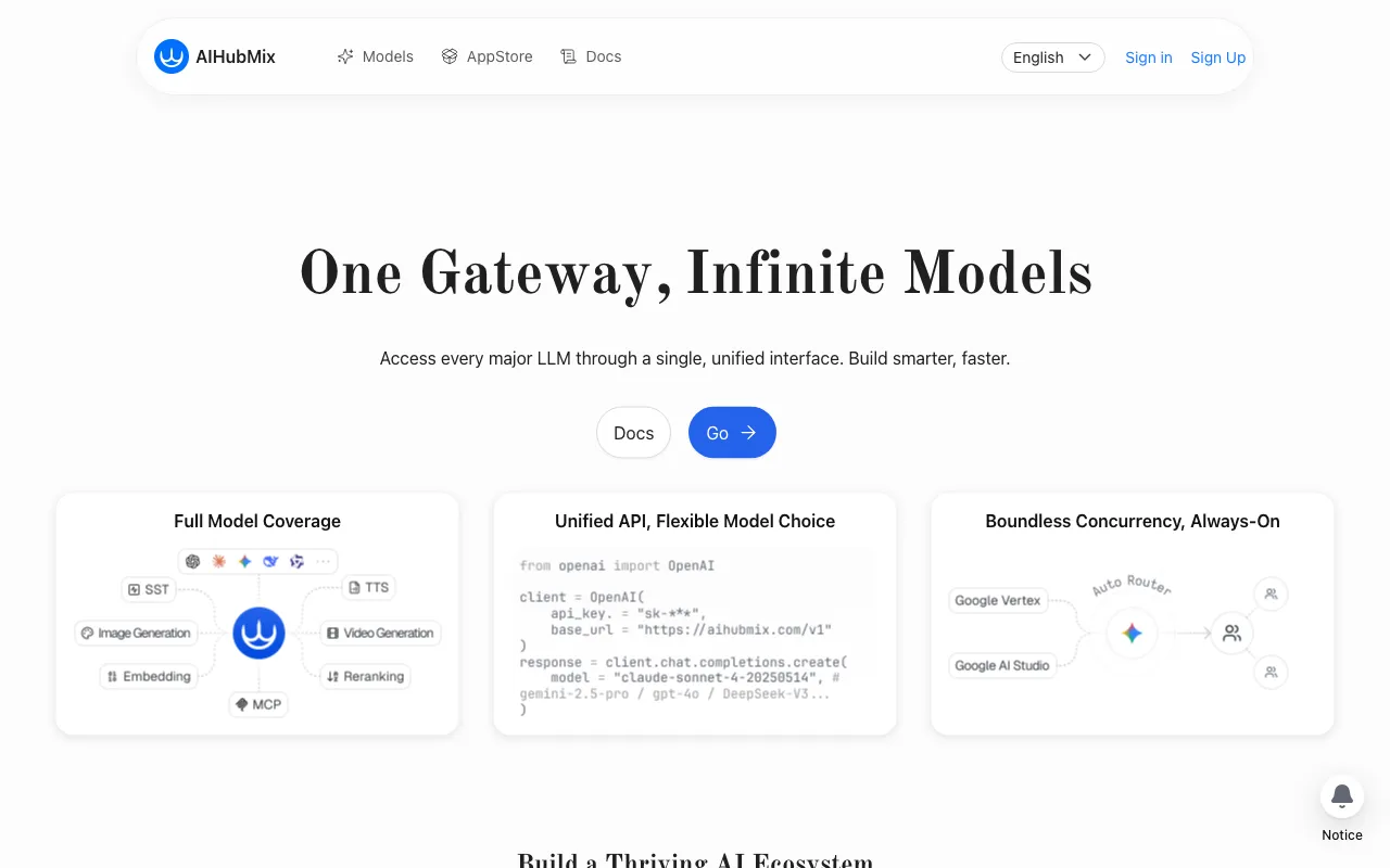 AiHubMix — preview screenshot