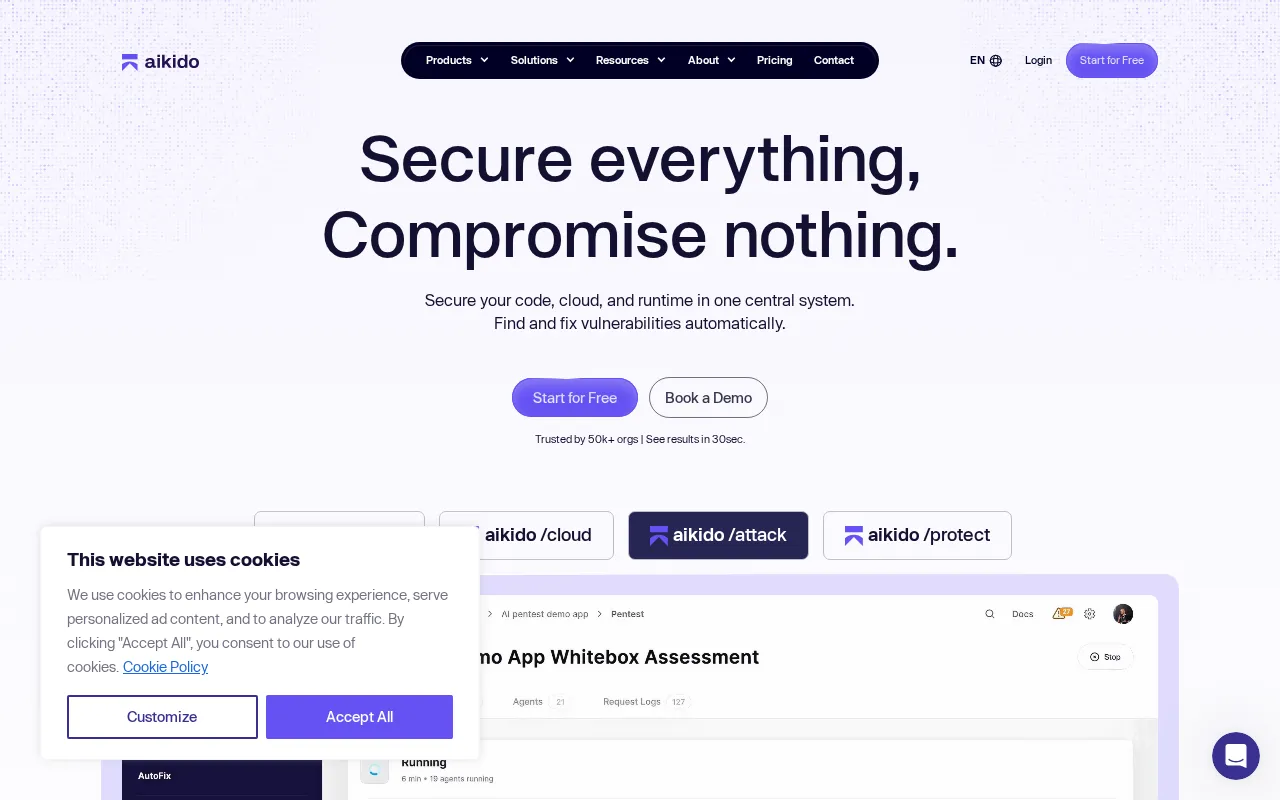 Aikido Security — preview screenshot