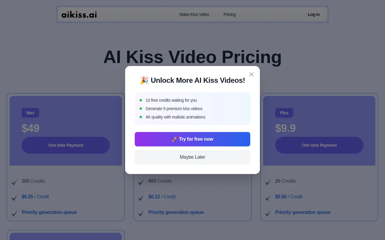 Aikiss — pricing page