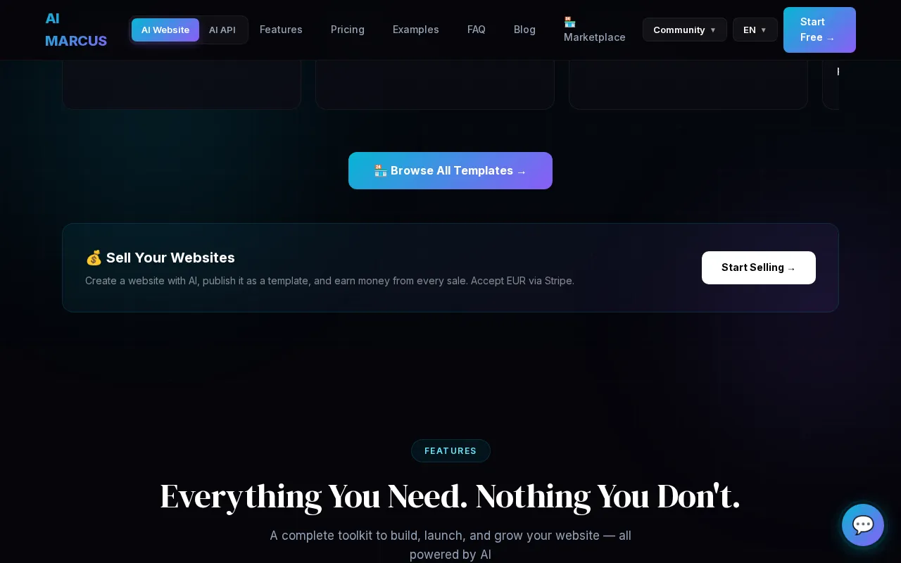 aiMarcus — pricing page