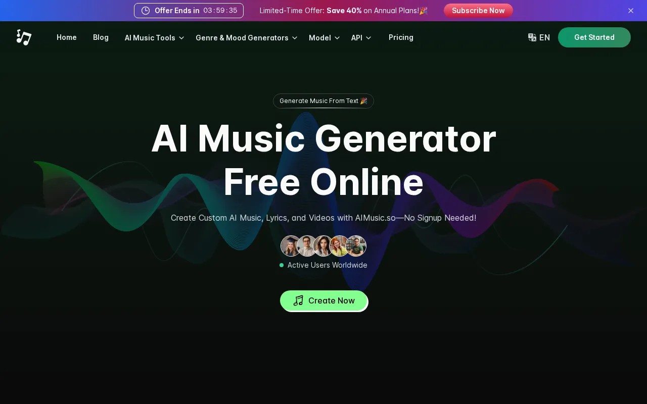 AIMusic.so — preview screenshot