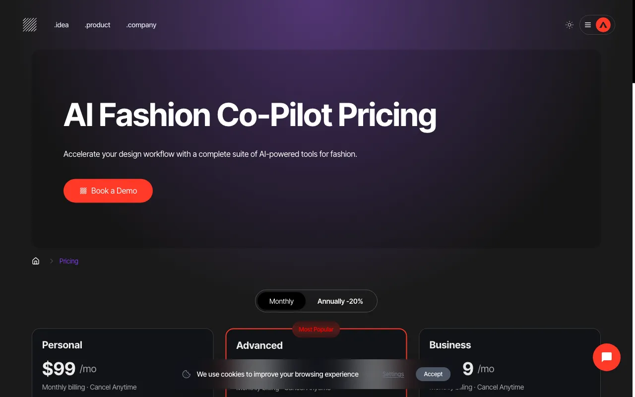 AIO — pricing page