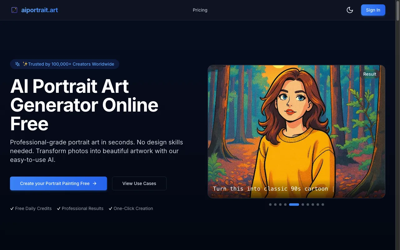 aiportrait.art — preview screenshot