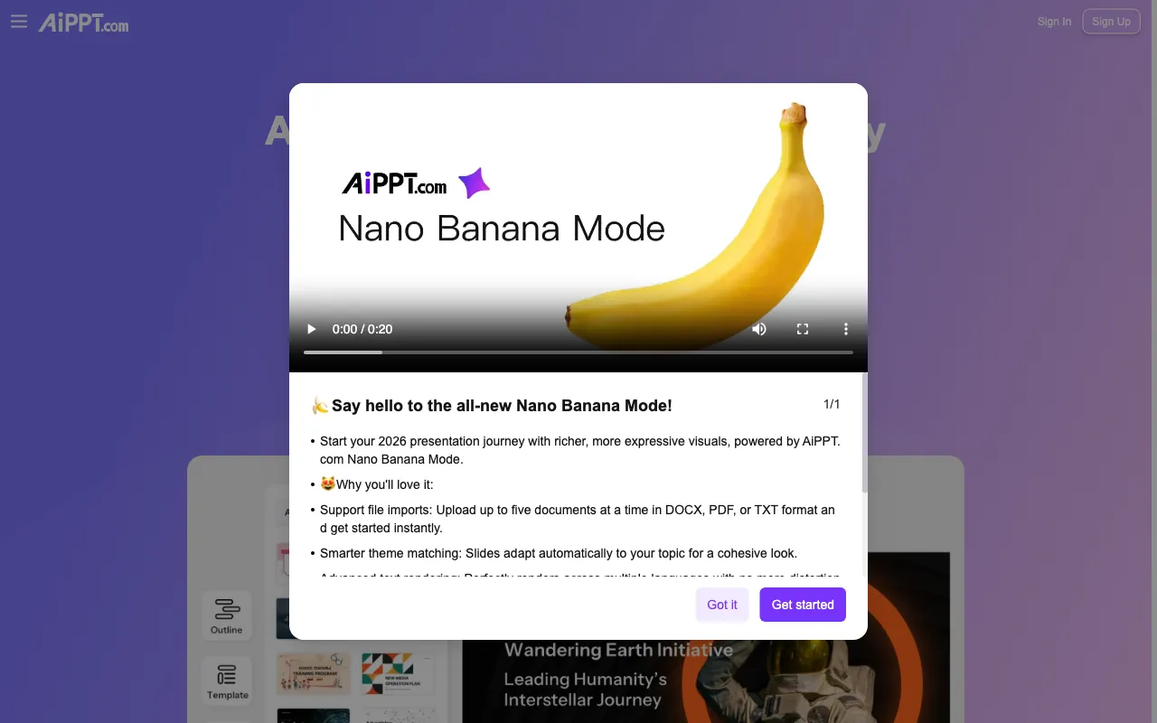 AiPPT — preview screenshot