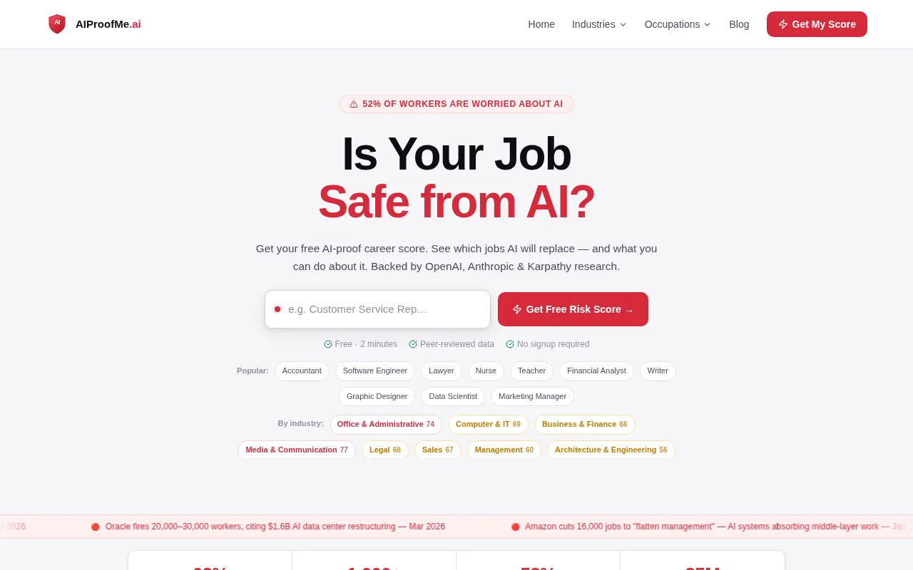 AIProofMe — preview screenshot