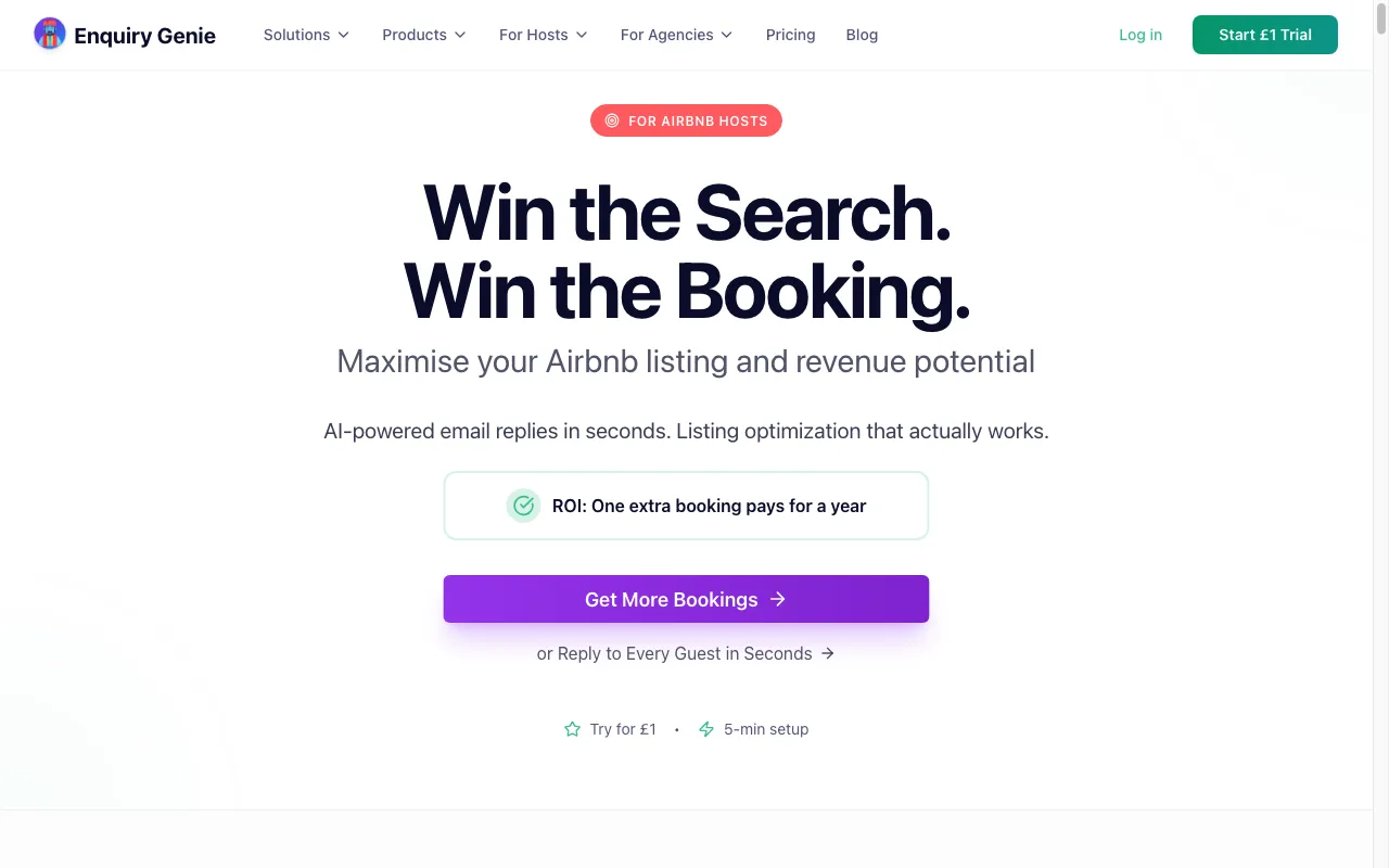 Airbnb Genie AI — preview screenshot