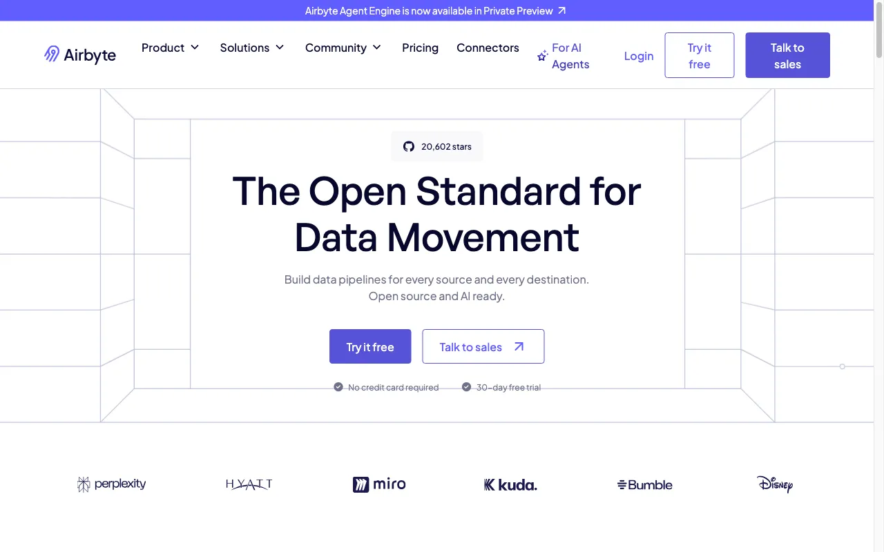 Airbyte — preview screenshot