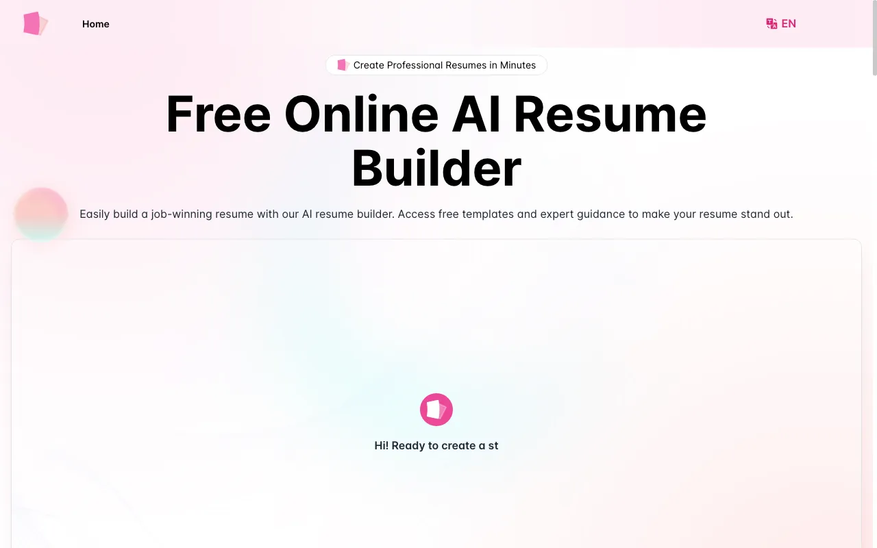 AIResumeBuilder.me — preview screenshot