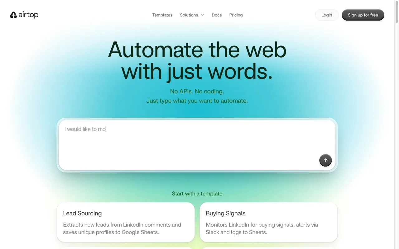 Airtop — preview screenshot