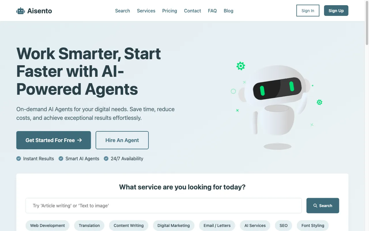 Aisento — preview screenshot