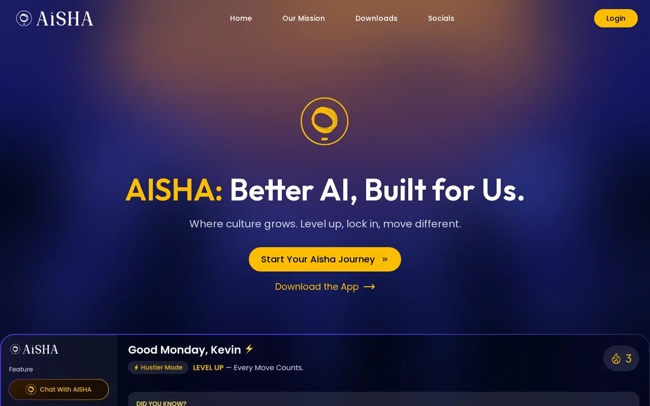 AISHA AI — preview screenshot