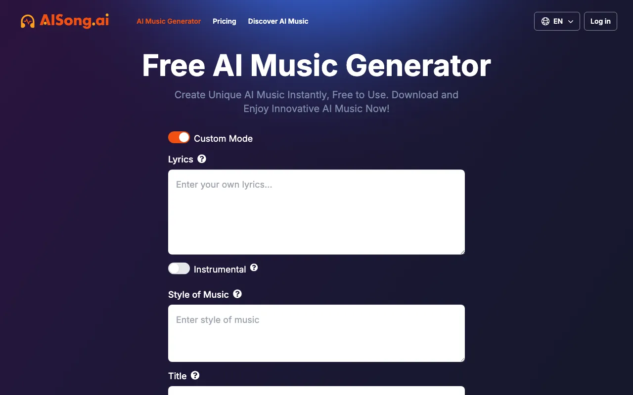 AISong.ai — preview screenshot