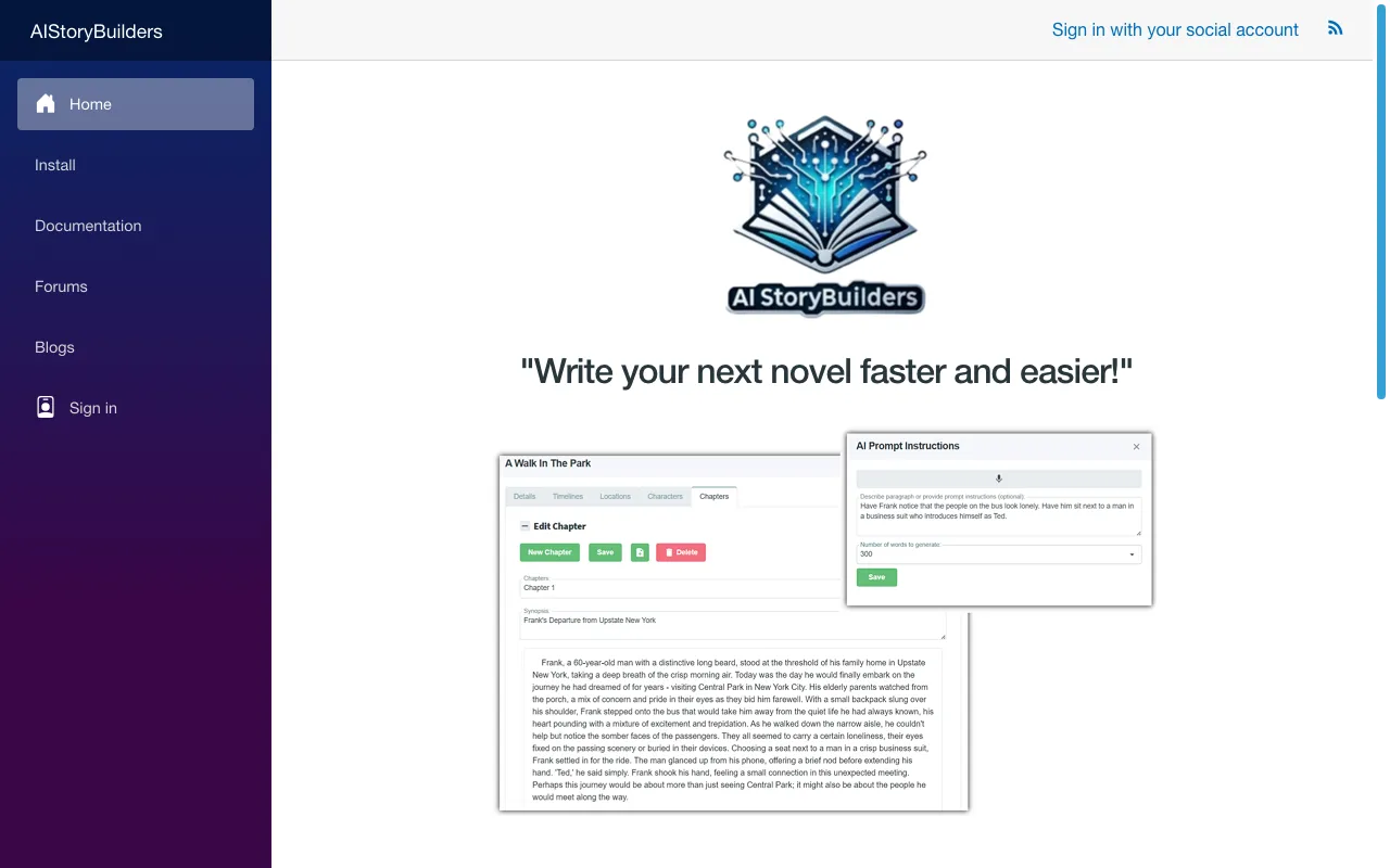 AIStoryBuilders — preview screenshot