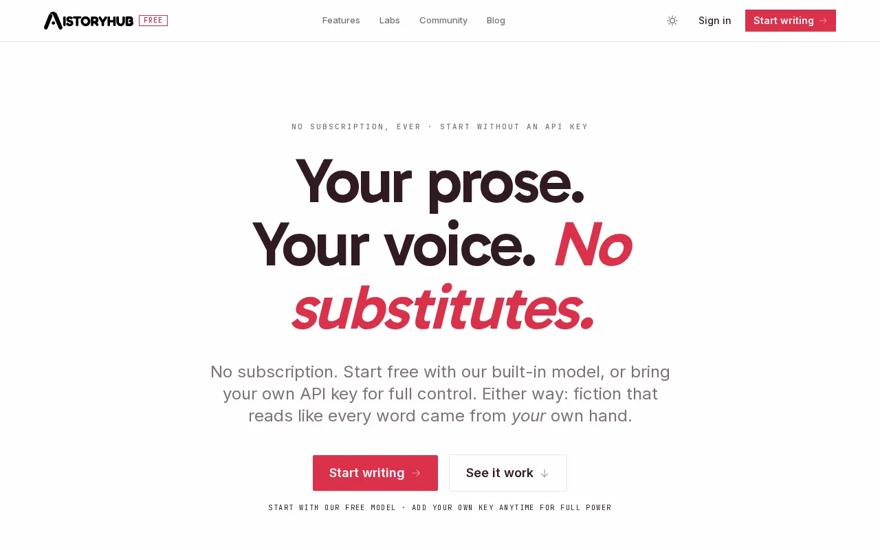 AIStoryHub — preview screenshot