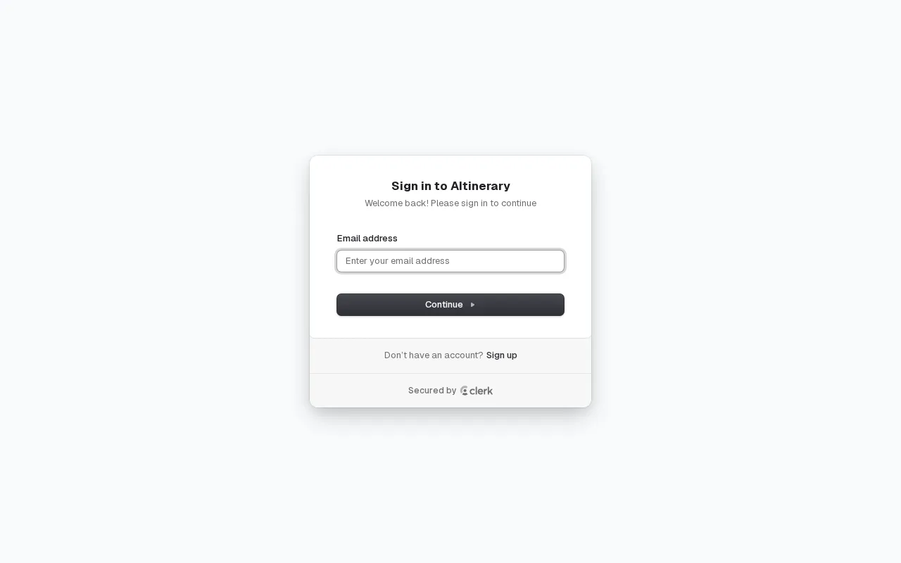 AItinerary — pricing page
