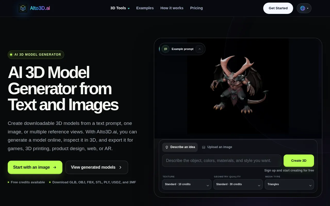 AIto3D.ai — preview screenshot