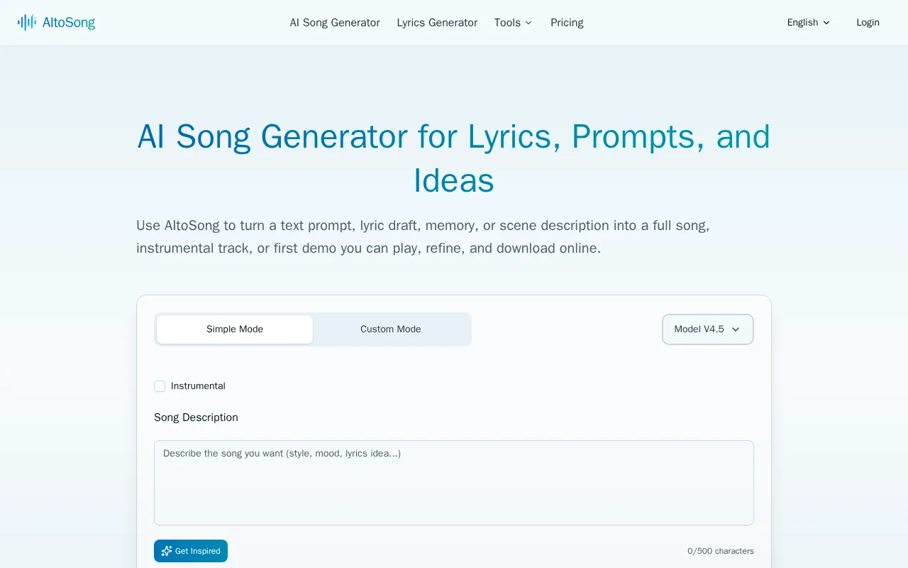 AItoSong — preview screenshot