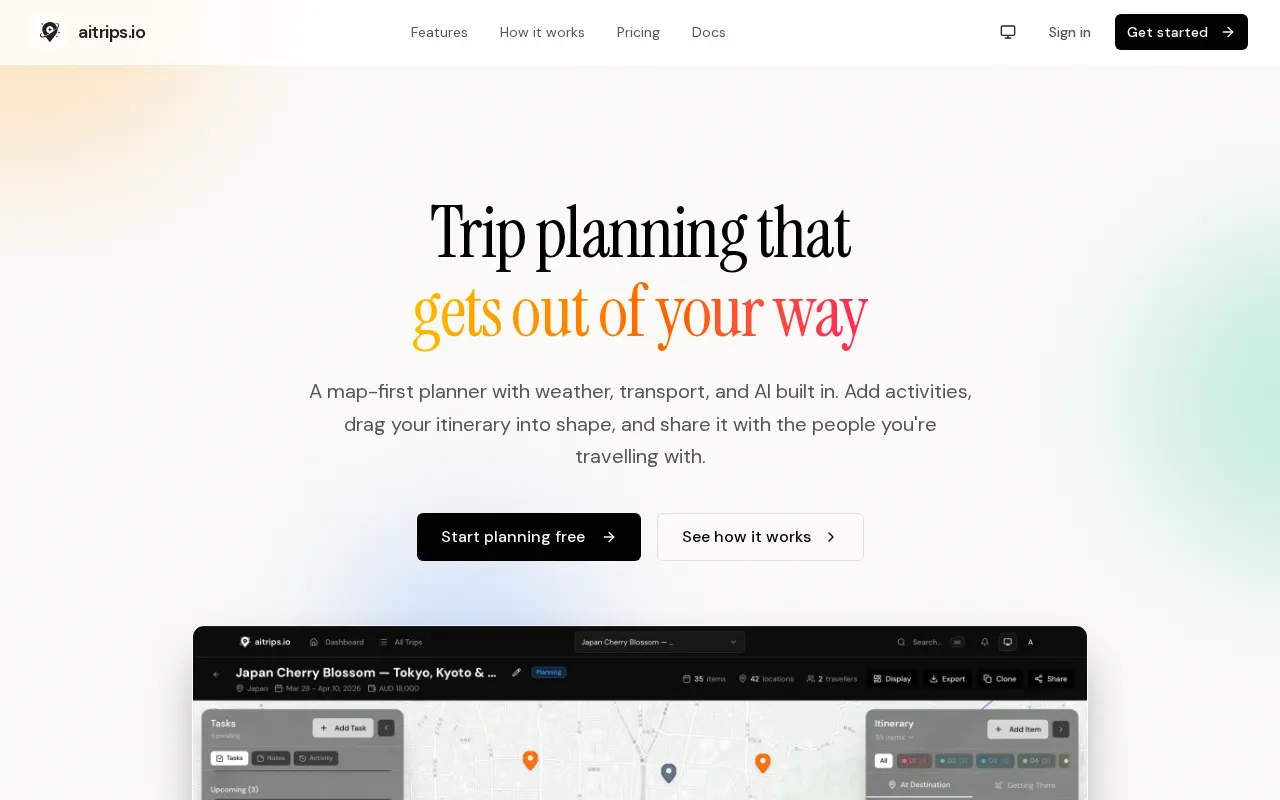 aitrips.io — preview screenshot