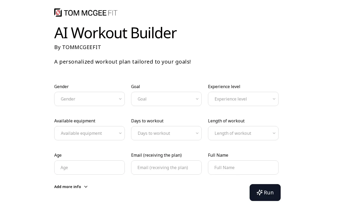 Aiworkoutbuilder — preview screenshot