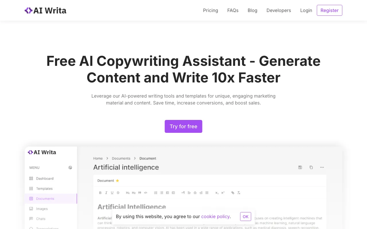 AIWrita — preview screenshot