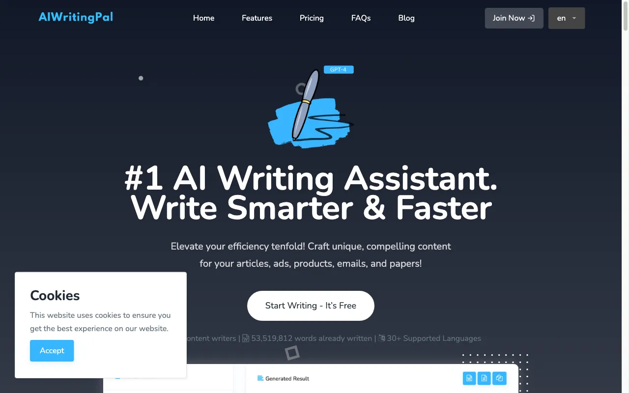 AIWritingPal 智写助手 — preview screenshot