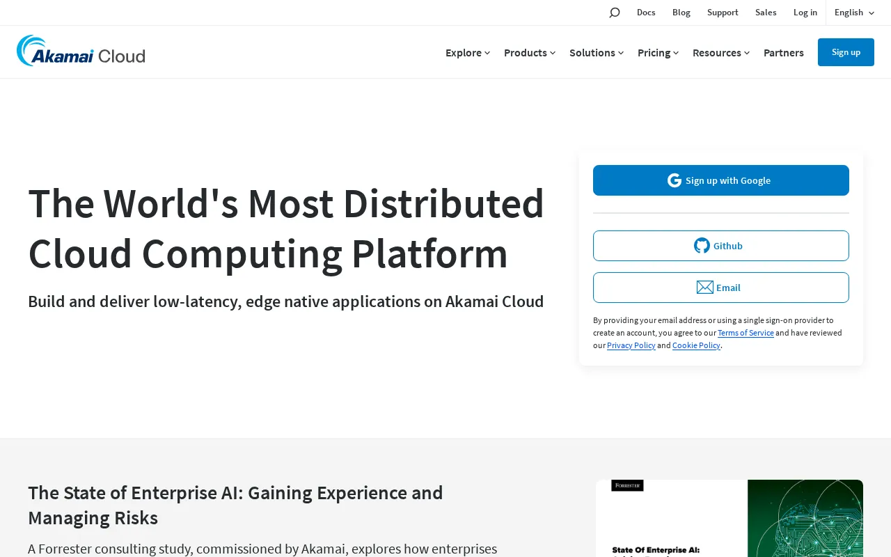 Akamai — preview screenshot