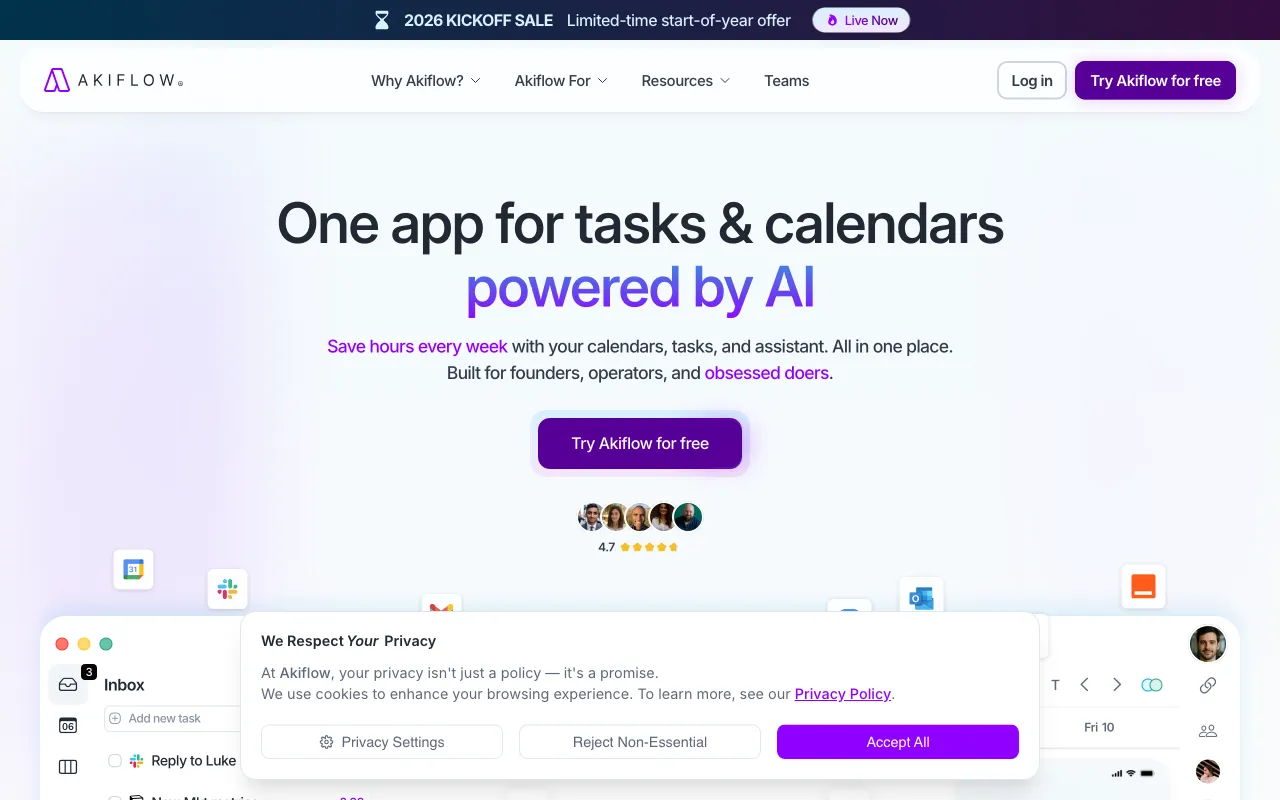 Akiflow — preview screenshot