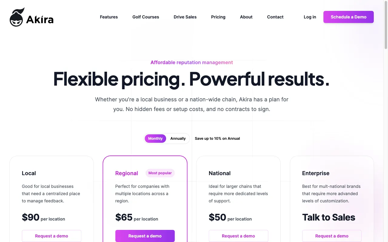 Akira — pricing page