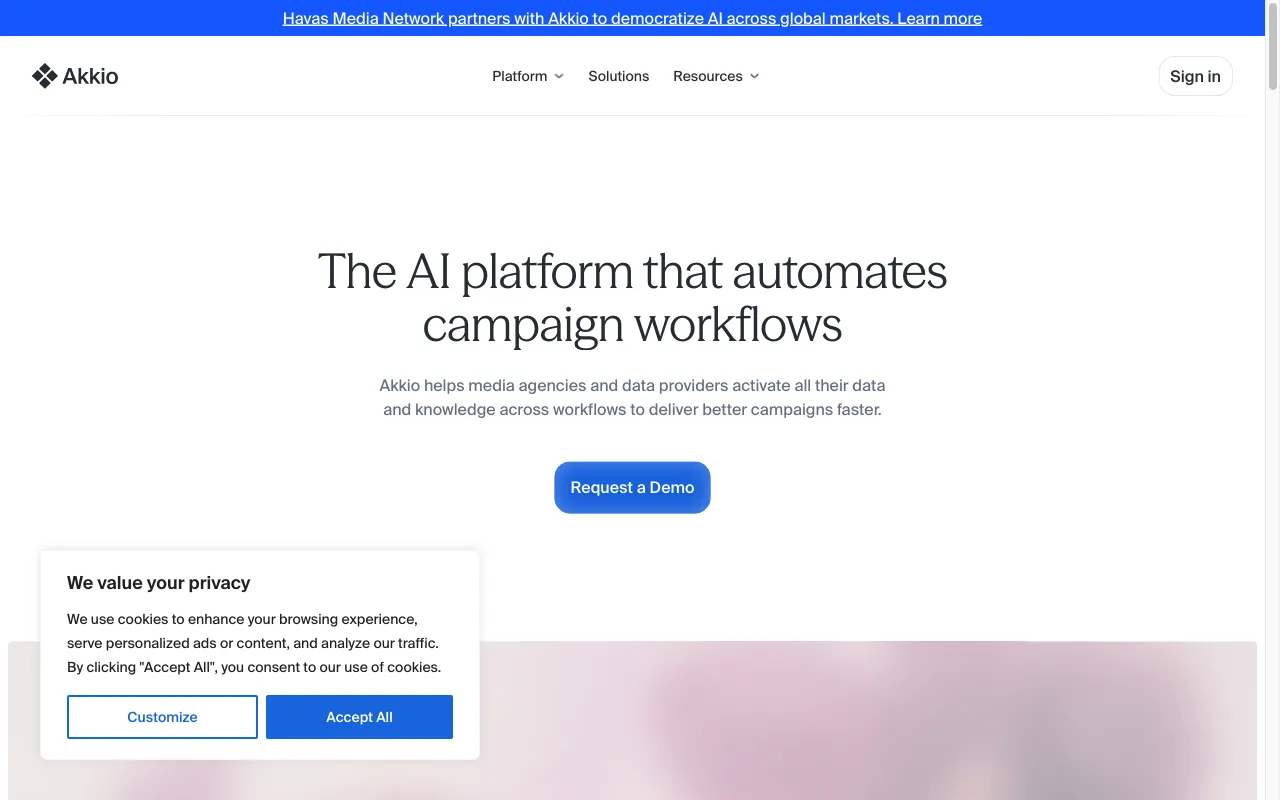 Akkio — preview screenshot