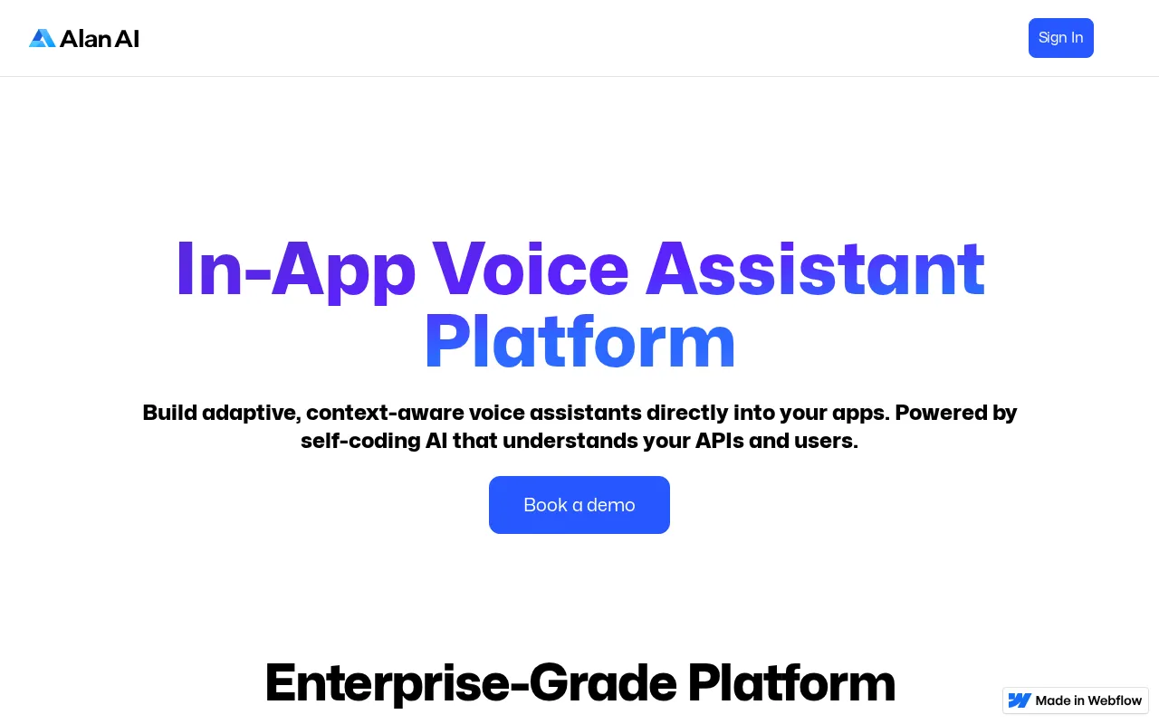 Alan AI Platform — preview screenshot