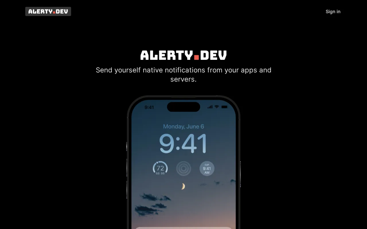 Alerty — preview screenshot